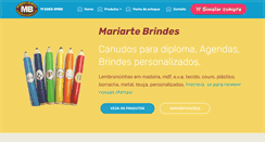 Desktop Screenshot of mariartebrindes.com.br